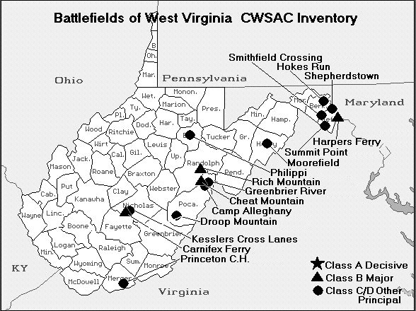 civil war wv battlefields