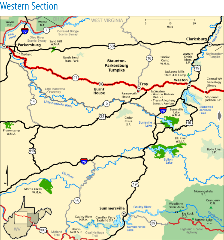 Transportation in West Virginia -MH3WV-Railroad/Highway/Airports